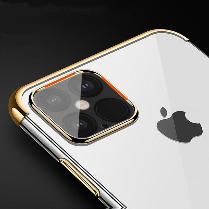 Actual product image Hurtel Clear Colour Case Gel TPU Electroplating frame Cover for Xiaomi Mi 11 red (Xiaomi Mi 11i)
