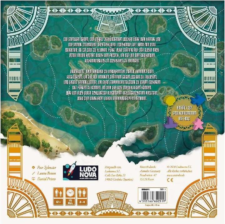 Actual product image LUND0008 - Polynesia - Board game, for 2-4 players, from 12 Years (DE Edition) (German, 2 - 4 Players)