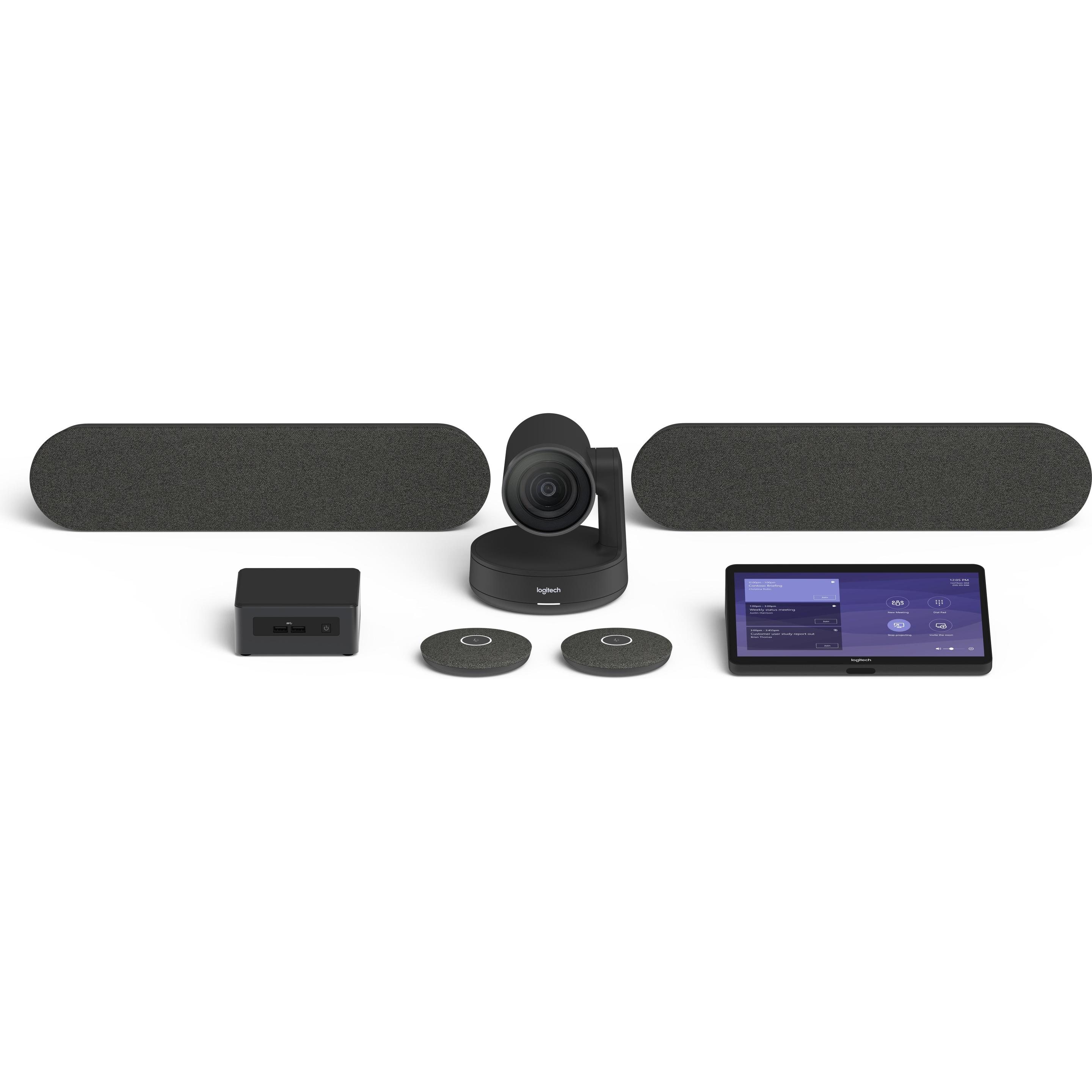 Logitech Tap for Microsoft Teams Large Rooms, Konferenzgerät, Schwarz