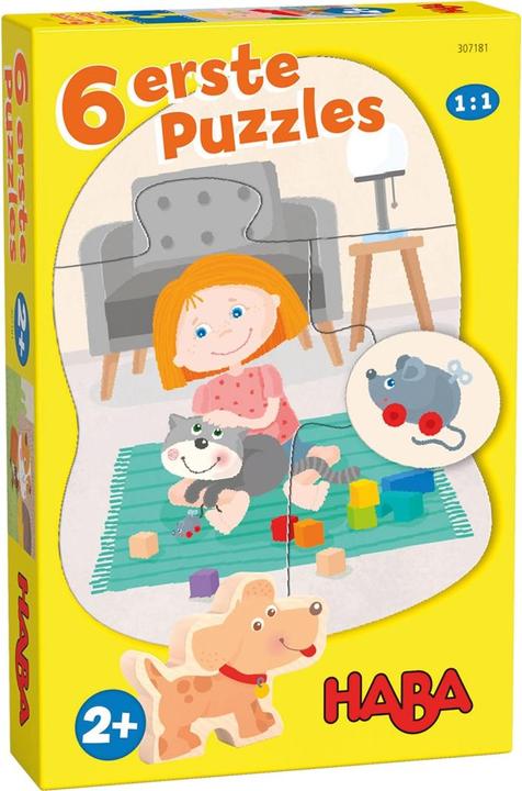 Haba 6 primi puzzle di animali domestici (6 pezzi)