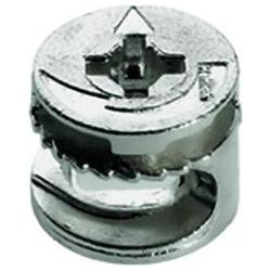 Hettich, Baubeschläge + Holzverbinder, Rastex 15 ohne Abdeckrand, blank, 19 mm