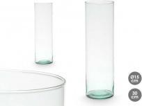 Giftdecor vaso cilindrico in vetro riciclato 15x50cm (1 x, 15 x 50 cm)