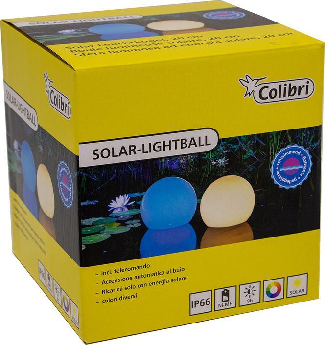 Image du produit Colibri Boule lumineuse solaire 20 cm, multicolore