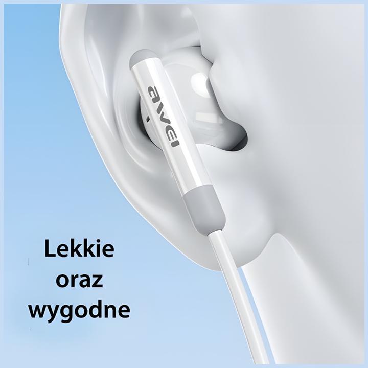 Actual product image Awei słuchawki stereo PC-6T USB-C czarny/black (Cable)