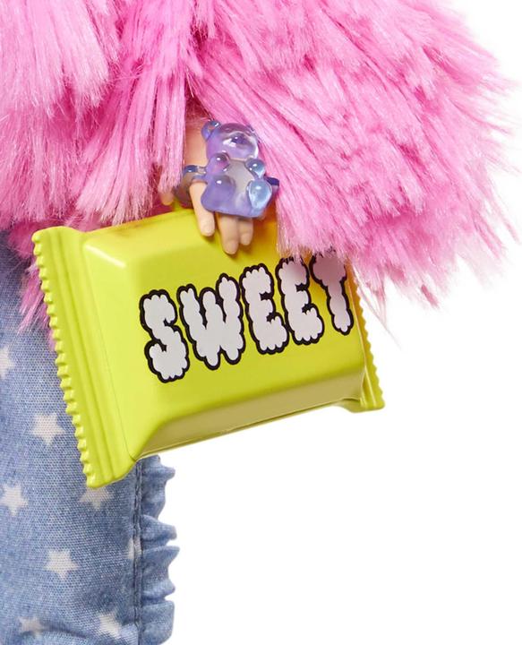 Actual product image Barbie Extra Doll - Fluffy pink jacket