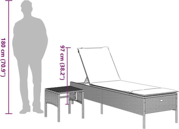 Immagine prodotto vidaXL Sonnenliege (35 cm)