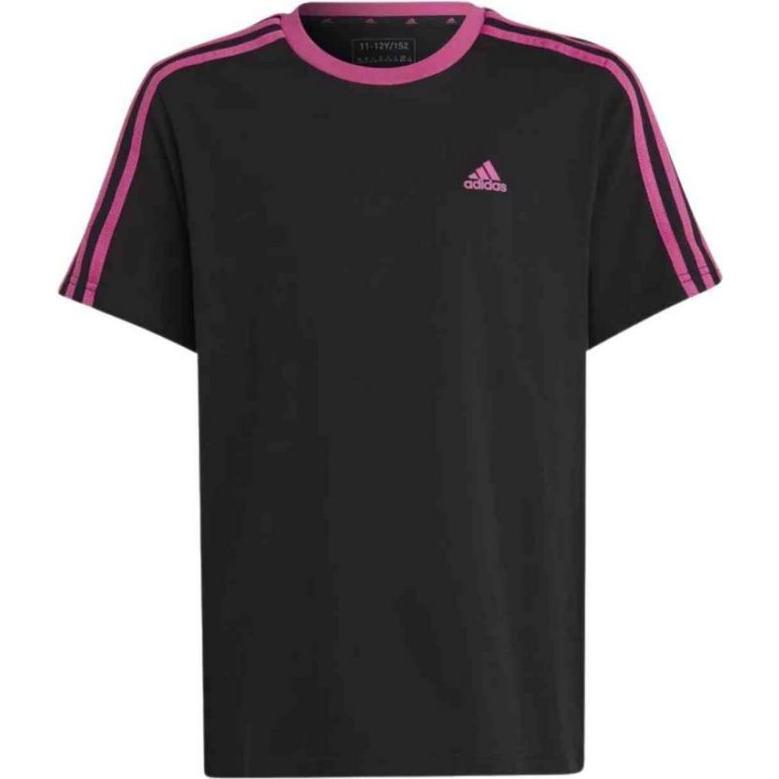 Adidas, Maglietta sportiva, 3-Streifen BF Jr T-Shirt (140), Nero, 140