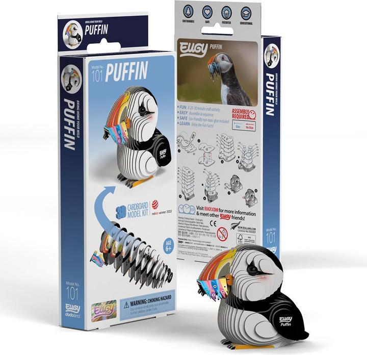Actual product image Eugy 3D craft kit puffin(MQ6)