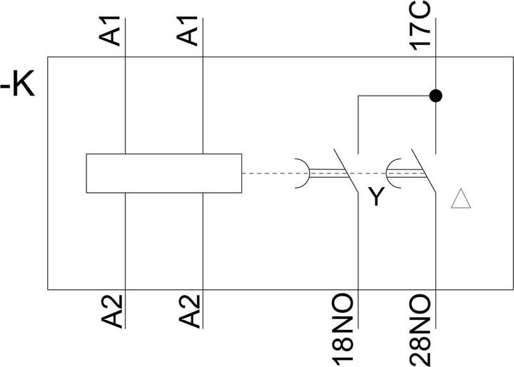 Actual product image Siemens Time Delay Relay, Star-Delta, 3-60s
