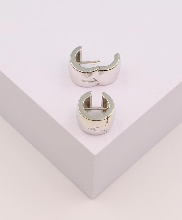 Actual product image Muau Creoles (White gold 750)