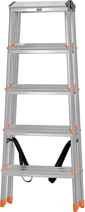 Immagine prodotto Krause 120410 Scala pieghevole in alluminio (Gradino pieghevole, 115 cm)