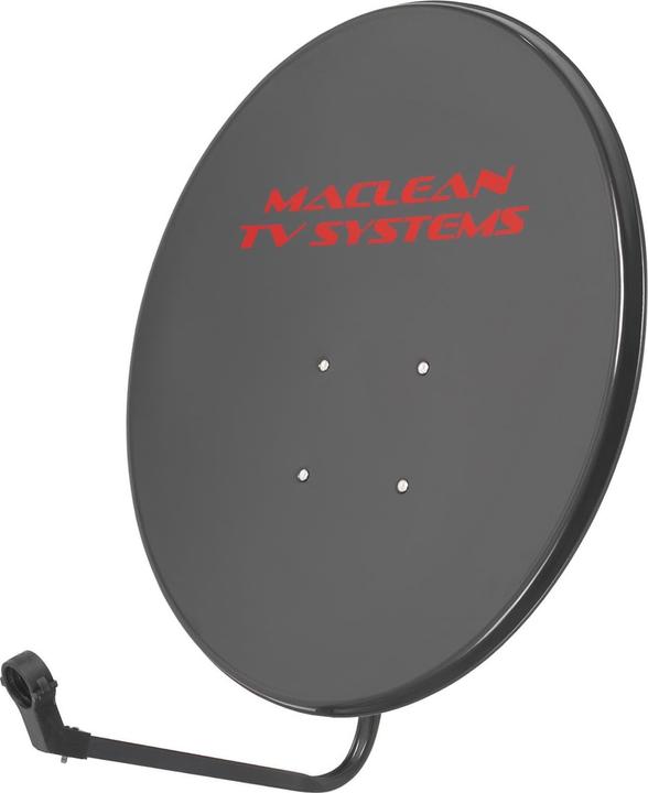 Maclean Satellite antenna TV system MCTV-929, phosphated steel, graphite, 90 cm (Parabolic antenna)