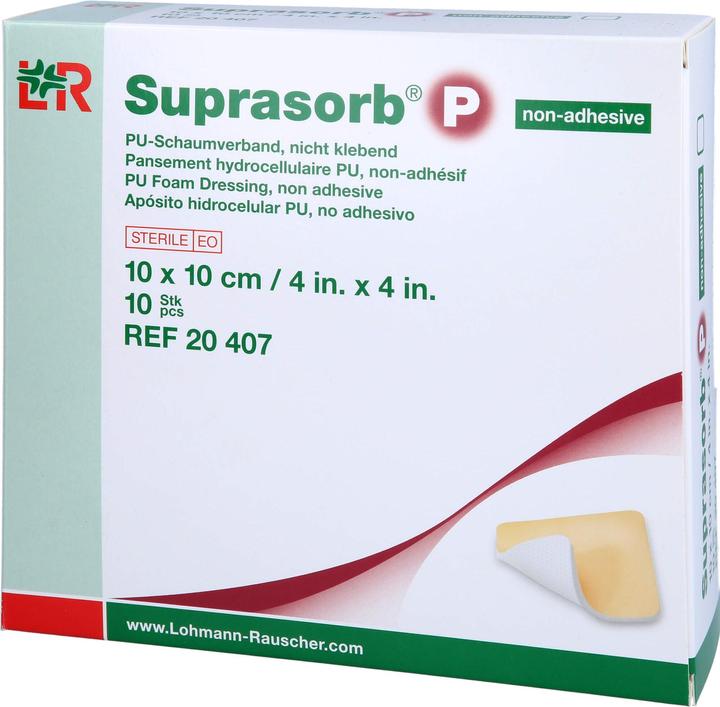 Produktbild Lohmann & Rauscher Suprasorb P PU-Schaumverb.10x10 cm nicht klebend, 10 St VER