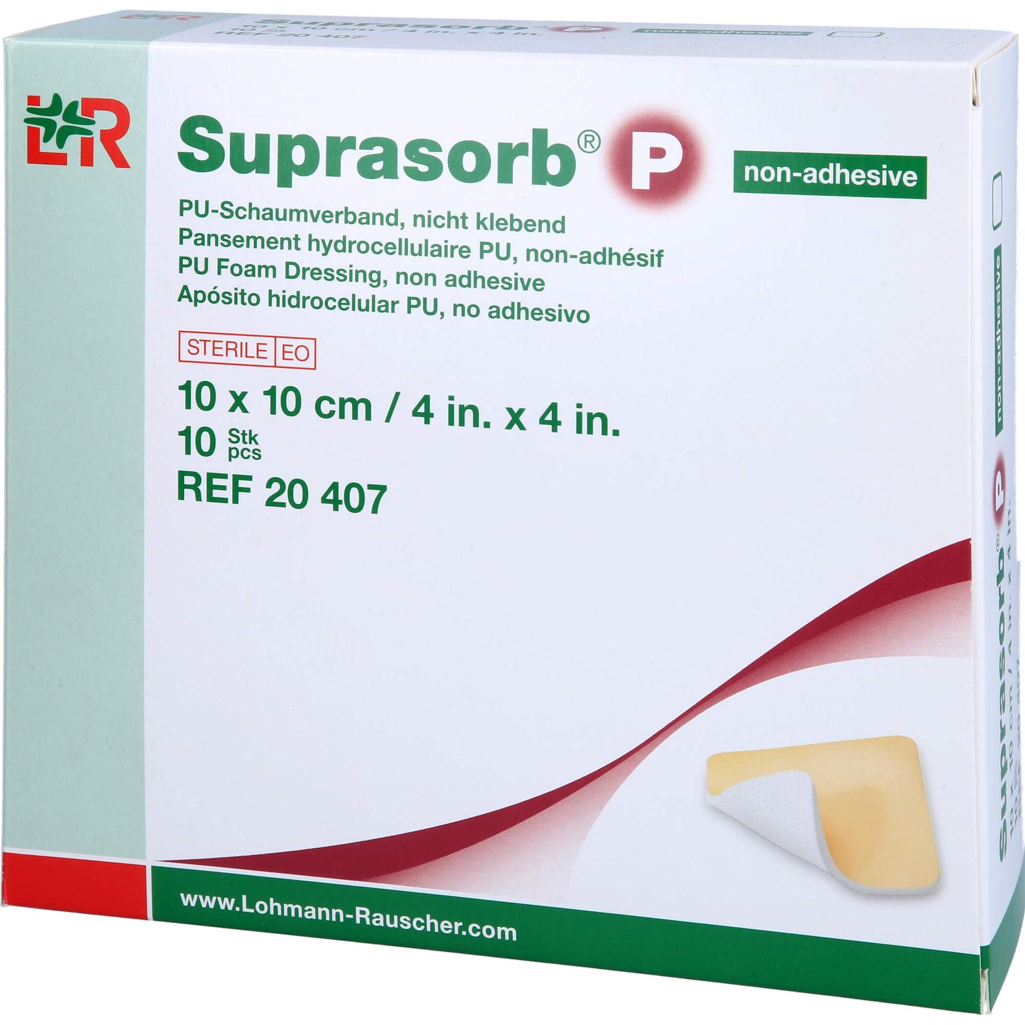 Thumbnail - Lohmann & Rauscher, Verbandsmaterial, Suprasorb P PU-Schaumverb.10x10 cm nicht klebend, 10 St VER