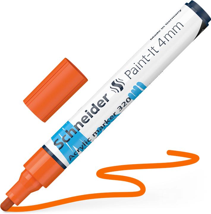 Produktbild Schneider Acrylmarker Paint-It 320 4mm orange (Orange, 4 mm, 1 x)