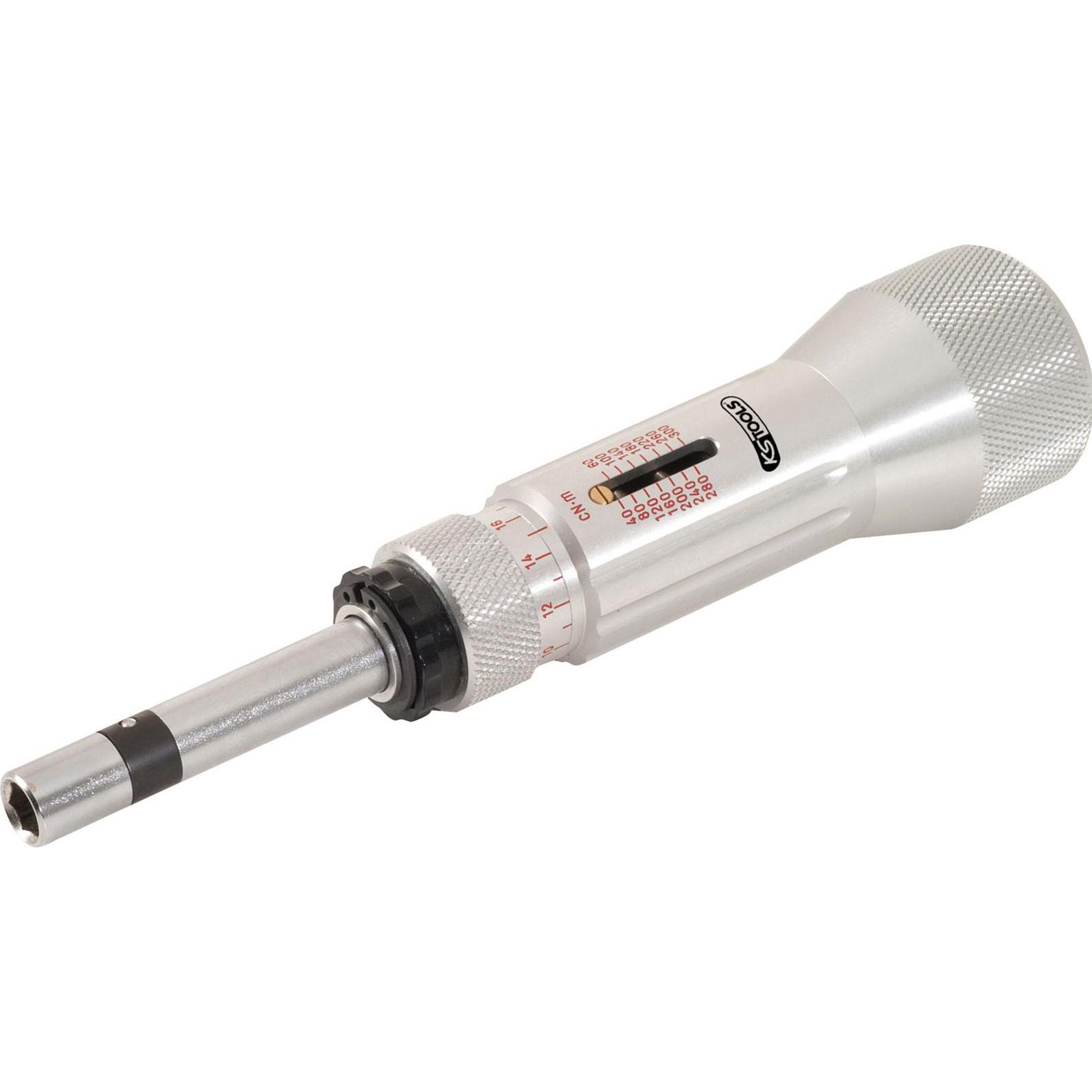 KS Tools, Drehmomentschlüssel, 1/4" ESD-Drehmomentschraubendreher Mikrometerskala, Skale (mech.), 40-300 cNm (1/4", 40 N...