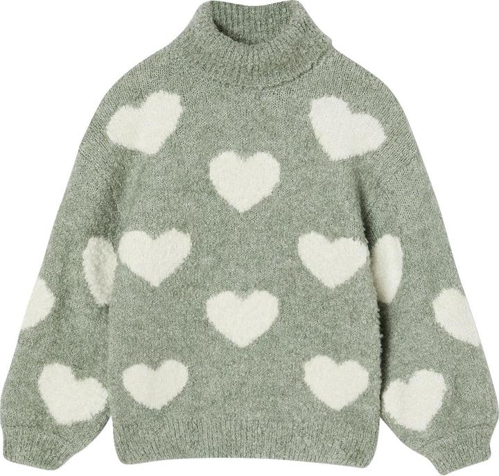 Produktbild Vertbaudet Flauschiger Mädchen Rollkragenpullover mit Muster (86)