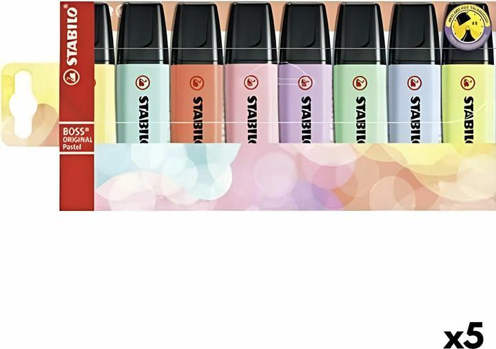 Immagine prodotto STABILO Evidenziatore Boss mix di colori pastello 8 pezzi 70 (8 x)