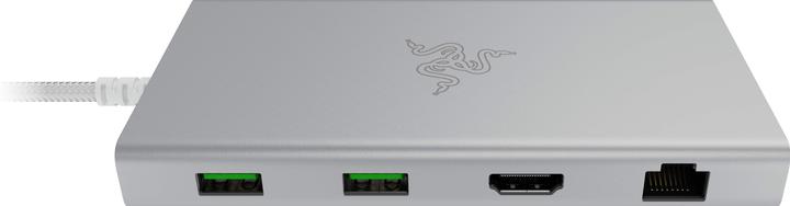 Actual product image Razer USB-C Dock - Mercury Edition (USB-C, 11 ports)