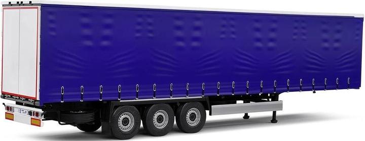 Actual product image Solido 1:24 Tarpolin trailer blue