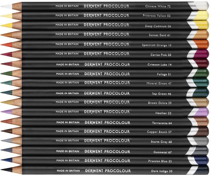 Image du produit Derwent Set de crayons de couleur Procolour, 24 pièces (24x)
