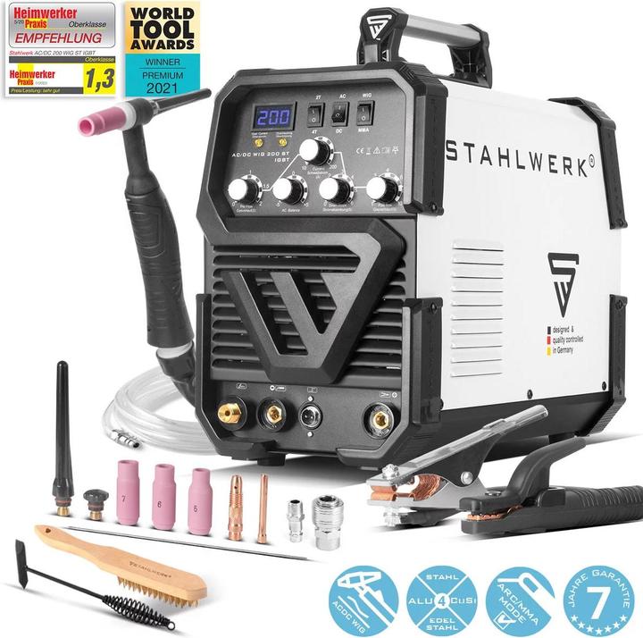 Actual product image Stahlwerk Combination welder AC/DC TIG 200 ST IGBT 200 amps
