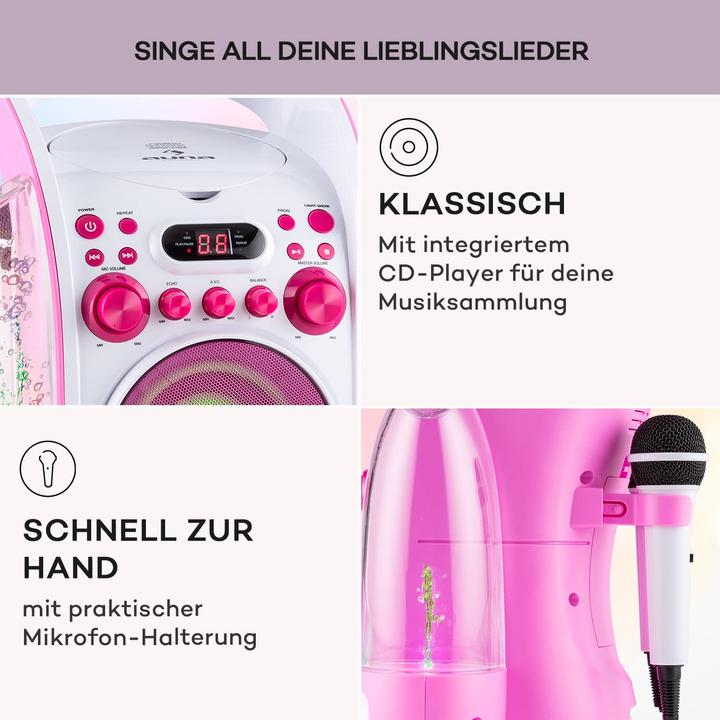 Image du produit Auna Système karaoké, rose
