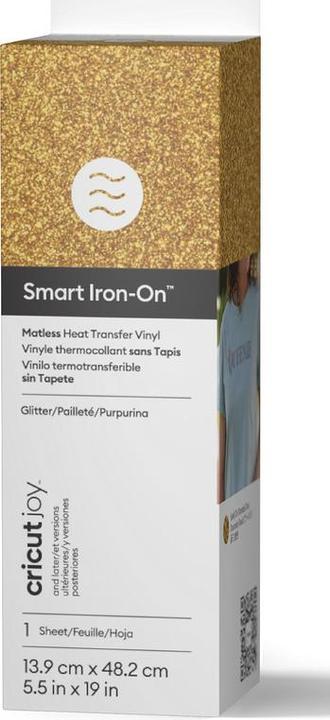 Image du produit Cricut Joy Smart Iron-On 14x48cm Glitter Gold (P)