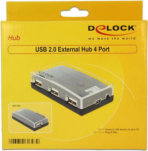 Actual product image Delock HUB external (USB-B, 4 ports)