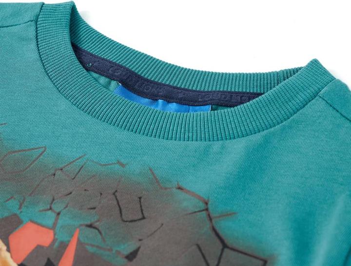 Immagine prodotto VidaXL Camicia da bambino a maniche lunghe blu scuro 128,Materiale: 100 (128)