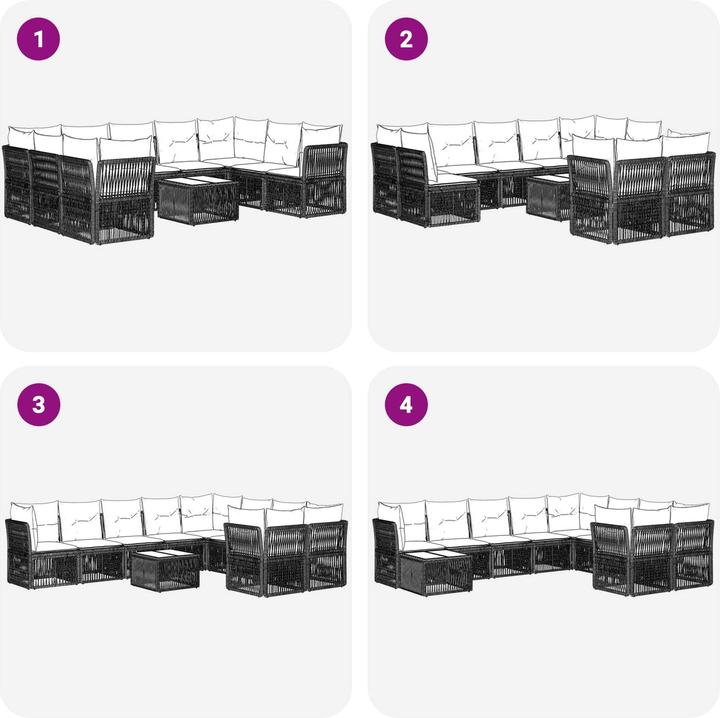 Actual product image vidaXL Gartensofa-set