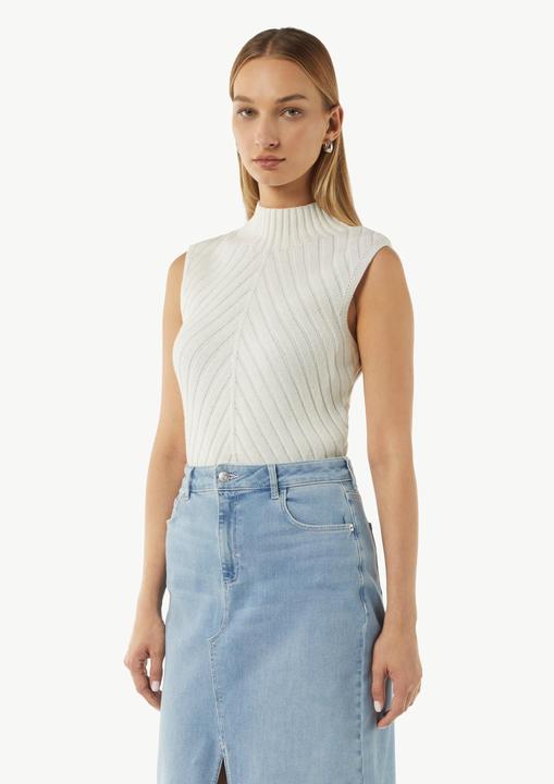 Image du produit Comma Strickpullunder Gerippter Strickpullunder mit Stehkragen (38)