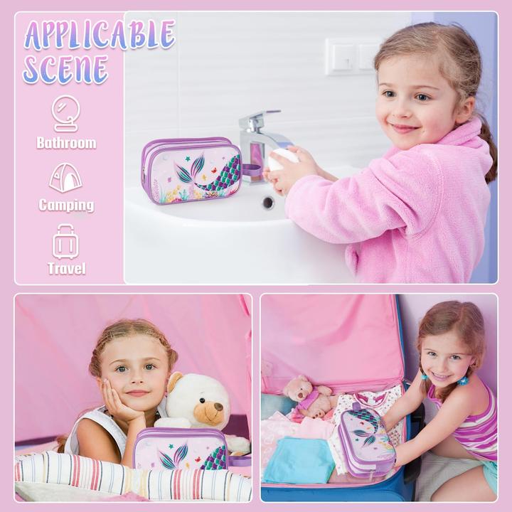 Produktbild Only-Bags.Store Kinderkulturtasche- Kinderkulturtasche zum Aufhängen Waschbeutel Kosmetiktasche