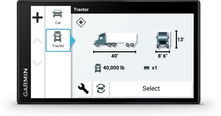 Actual product image Garmin Dezl LGV610 MT-D EU (6")