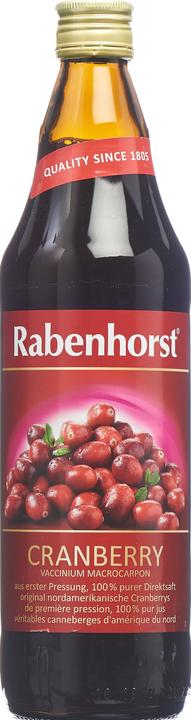 Produktbild Rabenhorst Cranberry Muttersaft Flasche (750ml) (1 x 75 cl)