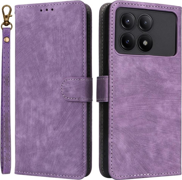 Actual product image Cover-Discount Xiaomi Poco X6 Pro - Case with RFID Blocker purple (Xiaomi Poco X6 Pro)