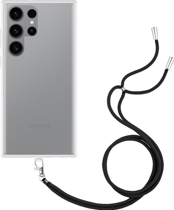 Produktbild Cazy Handykette Hülle Kompatibel mit Samsung Galaxy S23 Ultra - Silikon Handyhülle mit Band Necklace