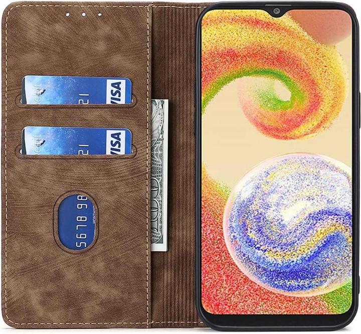 Actual product image Cover-Discount Galaxy A14 - Cover with RFID Blocker brown (Samsung Galaxy A14)