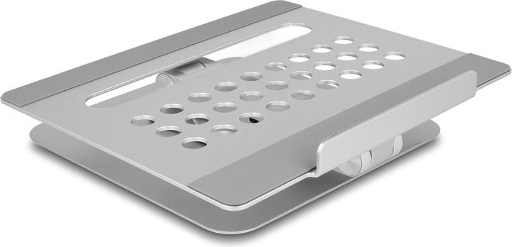 Image du produit Delock Support pour tablette et ordinateur portable avec station d'accueil 4K intégrée - HDMI / lecteur de (USB-C, 6 ports)