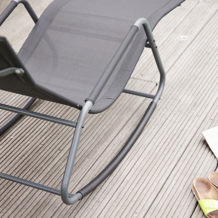 Produktbild Siena Garden Aliano Schaukelliege Black (143 cm)