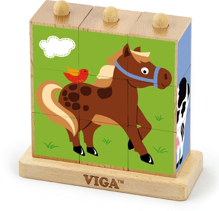 Produktbild Viga Toys Bauernhoftiere (9 Teile)