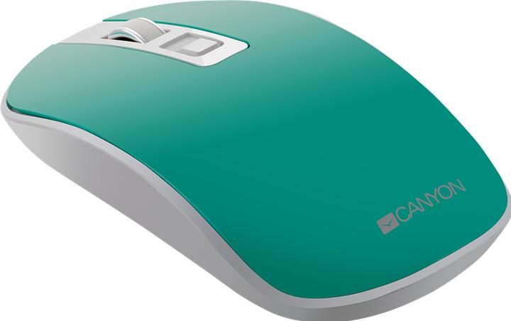 Produktbild Canyon Wireless rechargeable mouse with silent buttons MW-18, Aquamarine (Kabellos)