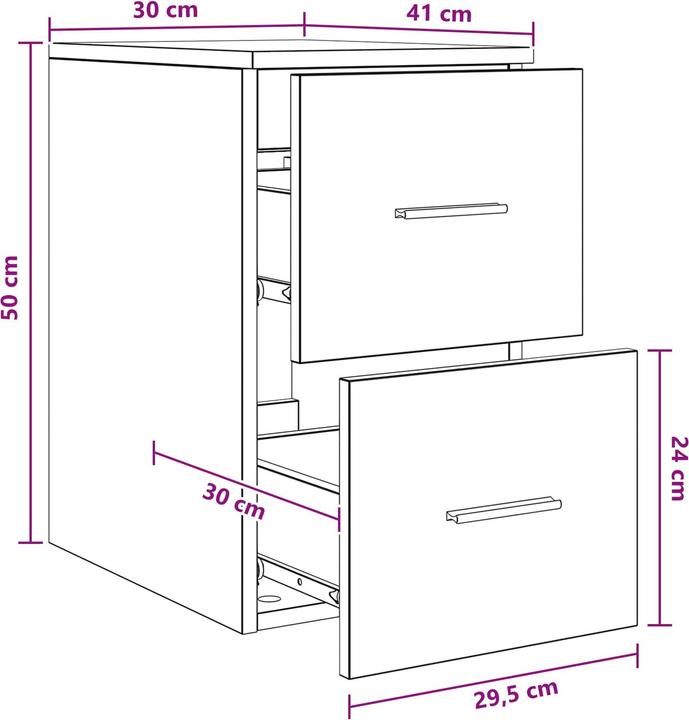 Produktbild vidaXL Badezimmerschrank (41 x 30 x 50 cm)