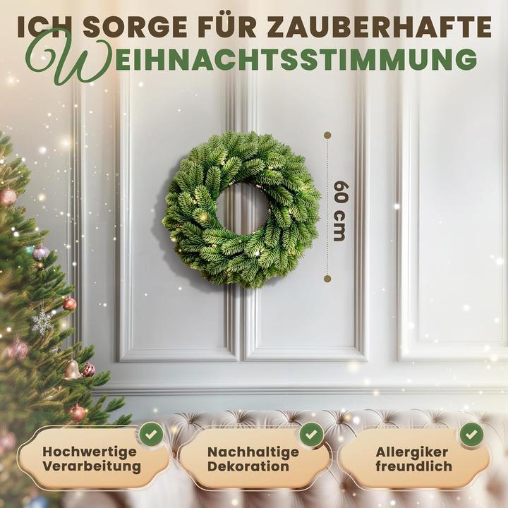 Produktbild Artitree Künstlicher Adventskranz 60cm