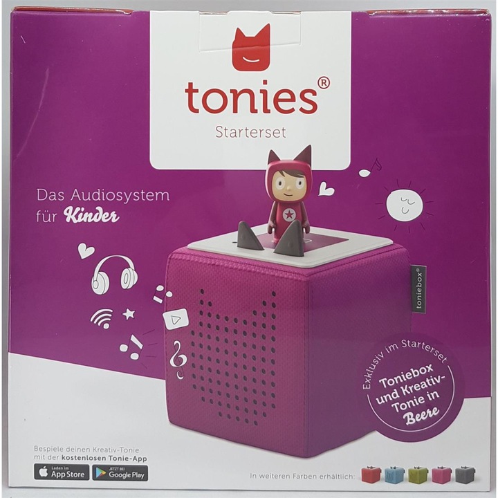 Image du produit Tonies Toniebox starter set berry (ton créatif) (Allemand)