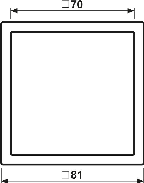 Actual product image JUNG Frame 1f ms lac LS / LS ZERO Kst LSZME981BFC