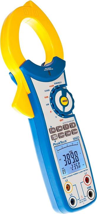 Produktbild Peaktech 3-Phasen Stromzange P1660 (CAT III)