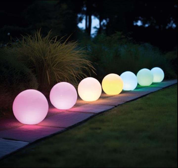 Produktbild Century LED Solarlampe BOLLA 0,9W RGB Dimm. IP44 gross (IP44)