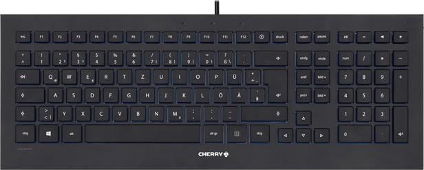 Produktbild CHERRY STRAIT 3.0 Corded Keyboard USB BLACK (US) US-Englisch mit EURO Symbol (US, Kabelgebunden)
