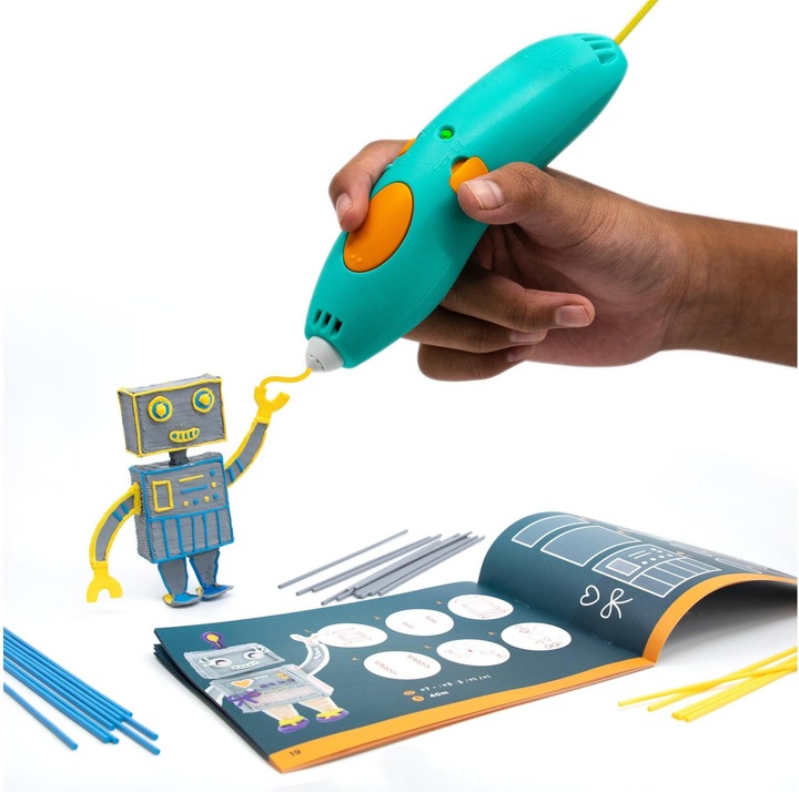 Immagine prodotto 3Doodler Start PLUS 3D PRINTING PEN SPLUS penna 3D 0,77 mm Turchese, Giallo